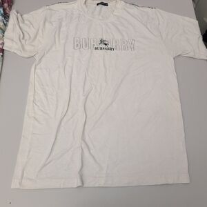 Burberry White Men's Shirt XL